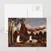 Henri Rousseau kunst: De oevers van de Oise Briefkaart (Voorkant / Achterkant)