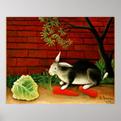 Henri Rousseau kunst: Konijn Poster (Voorkant)
