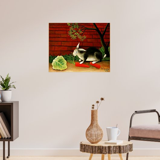 Henri Rousseau kunst: Konijn Poster (Woonkamer 3)