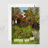Henri Rousseau - Kunst voor het Oerwoud van het ex Briefkaart (Voorkant / Achterkant)