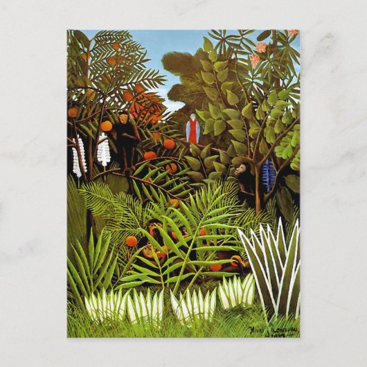 Henri Rousseau - Kunst voor het Oerwoud van het ex Briefkaart (Voorkant)