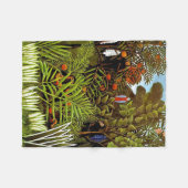 Henri Rousseau - Kunst voor het Oerwoud van het ex Fleece Deken (Voorkant (Horizontaal))