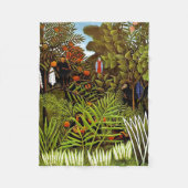 Henri Rousseau - Kunst voor het Oerwoud van het ex Fleece Deken (Voorkant)