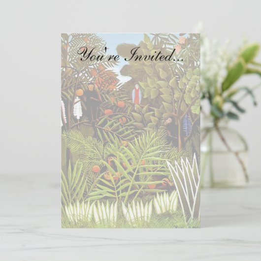 Henri Rousseau - Kunst voor het Oerwoud van het ex Kaart (Staand voorkant)