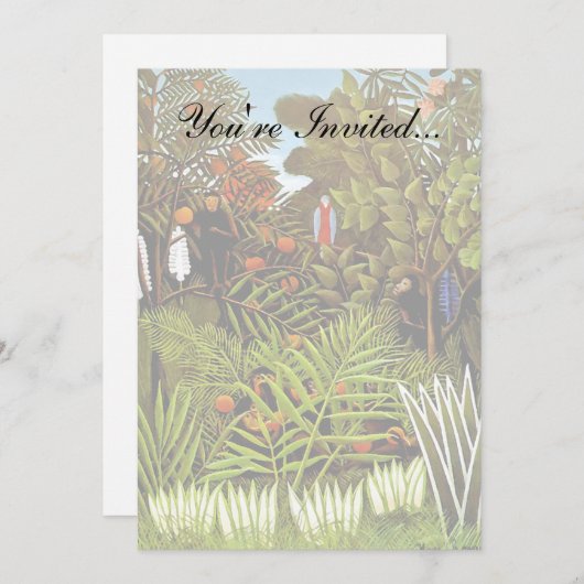 Henri Rousseau - Kunst voor het Oerwoud van het ex Kaart (Voorkant / Achterkant)