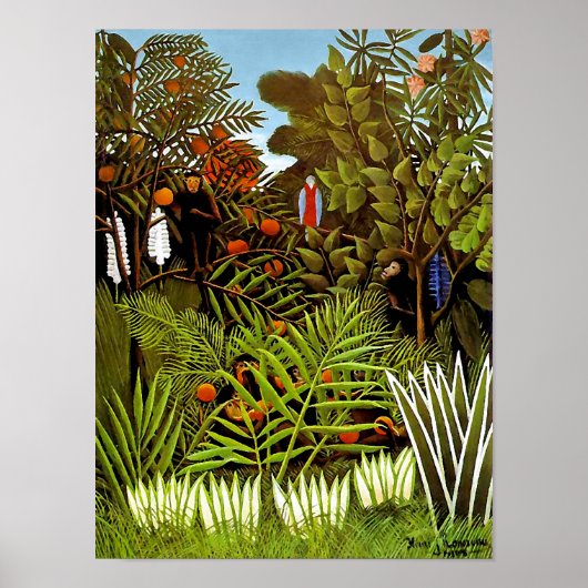 Henri Rousseau - Kunst voor het Oerwoud van het ex Poster (Voorkant)