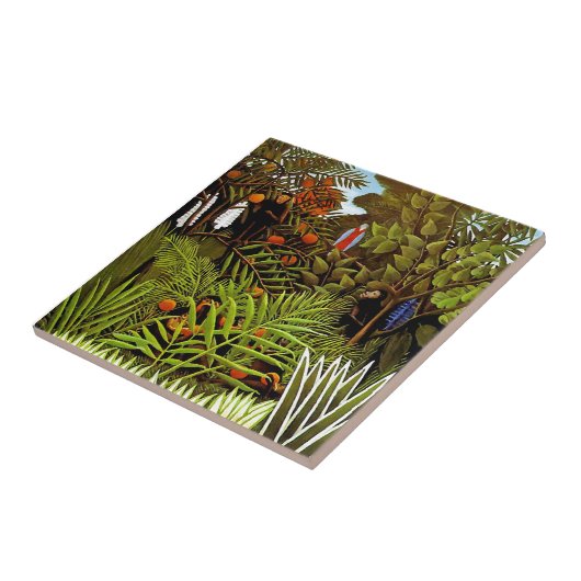 Henri Rousseau - Kunst voor het Oerwoud van het ex Tegeltje (Zijkant)