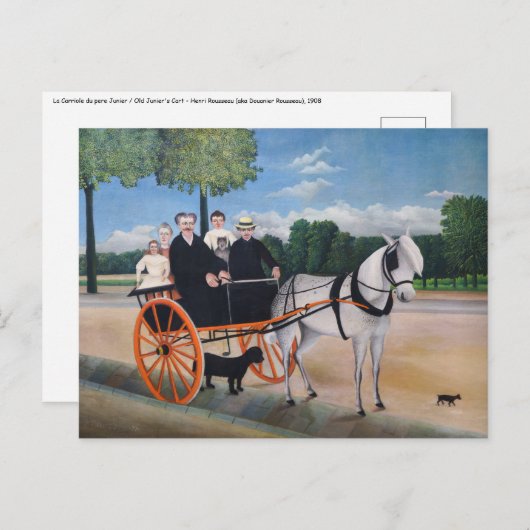 Henri Rousseau - La Carriole du père Junier Briefkaart (Voorkant / Achterkant)