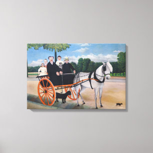 Henri Rousseau - La Carriole du père Junier Canvas Afdruk