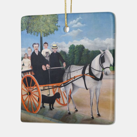 Henri Rousseau - La Carriole du pere Junier Keramisch Ornament (Links)