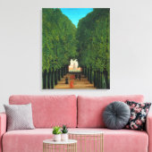 Henri Rousseau, Laan in het park bij Saint-Cloud Canvas Afdruk (Insitu (Woonkamer))