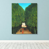 Henri Rousseau, Laan in het park bij Saint-Cloud Canvas Afdruk (Insitu (Houten vloer))