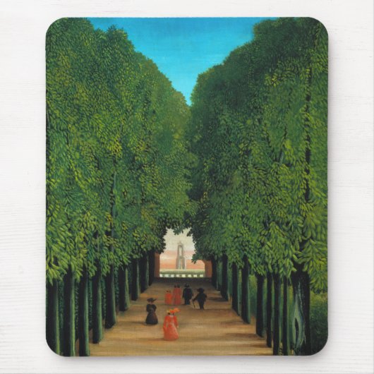 Henri Rousseau, Laan in het park bij Saint-Cloud Muismat (Voorkant)