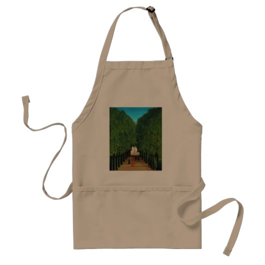 Henri Rousseau, Laan in het park bij Saint-Cloud Standaard Schort (Voorkant)