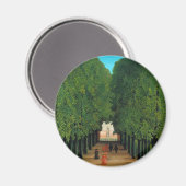 Henri Rousseau, Laan in het park Saint-Cloud Magneet (Voorkant / Achterkant)