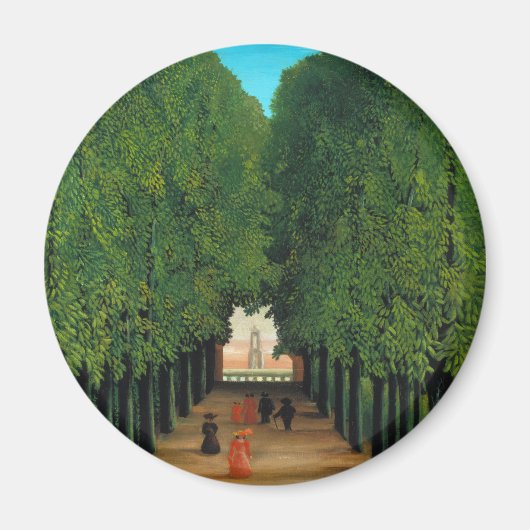 Henri Rousseau, Laan in het park Saint-Cloud Magneet (Voorkant)