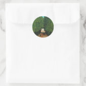 Henri Rousseau, Laan in het park Saint-Cloud Ronde Sticker (Tas)