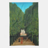 Henri Rousseau, Laan in het park Saint-Cloud Theedoek (Verticaal)