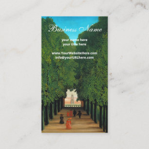 Henri Rousseau, Laan in het park Saint-Cloud Visitekaartje