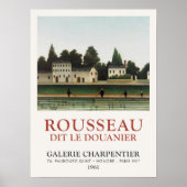 Henri Rousseau Landschap en Vier Visser Kunst Pr Poster (Voorkant)