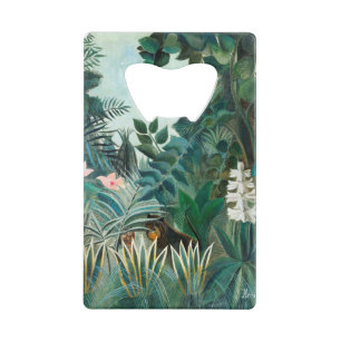 Henri Rousseau Landschap met apen Botanische Ga Creditkaart Flessenopener