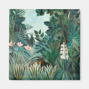 Henri Rousseau Landschap met apen Botanische Ga Magneet