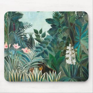 Henri Rousseau Landschap met apen Botanische Ga Muismat