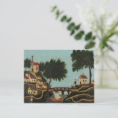 Henri Rousseau - Landschap met brug Briefkaart (Staand voorkant)