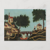Henri Rousseau - Landschap met brug Briefkaart (Voorkant)
