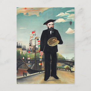 Henri Rousseau - Landschap Myself-Portret Briefkaart