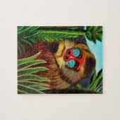 Henri Rousseau Mandrill in de  kunst van de Oerwou Legpuzzel (Horizontaal)