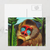 Henri Rousseau Mandrill in het Oerwoud  art Briefkaart (Voorkant / Achterkant)