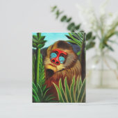Henri Rousseau Mandrill in het Oerwoud  art Briefkaart (Staand voorkant)
