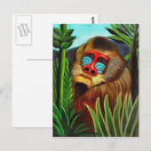 Henri Rousseau Mandrill in het Oerwoud  art Briefkaart (Voorkant / Achterkant)