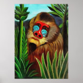 Henri Rousseau - Mandrill in het Oerwoud Poster (Voorkant)
