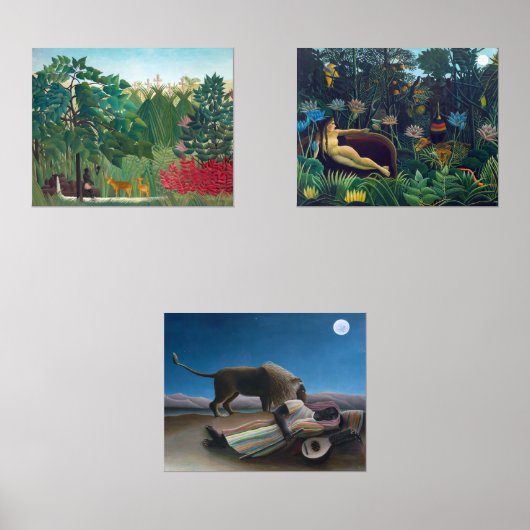 Henri Rousseau - Masterstuks Selection Muurkunst Sets (Voorkant)