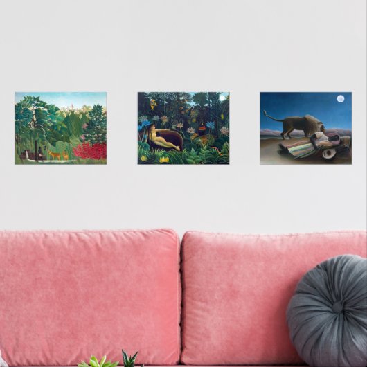 Henri Rousseau - Masterstuks Selection Muurkunst Sets (Woonkamer)