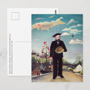 Henri Rousseau - Myself Portrait Landscape Briefkaart