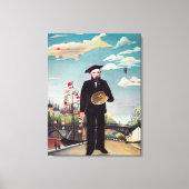 Henri Rousseau - Myself Portrait Landscape Canvas Afdruk (Voorkant)
