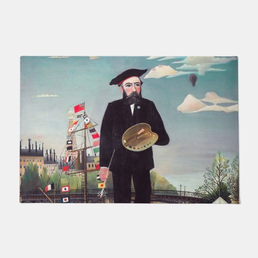 Henri Rousseau - Myself Portrait Landscape Deurmat (Voorkant)
