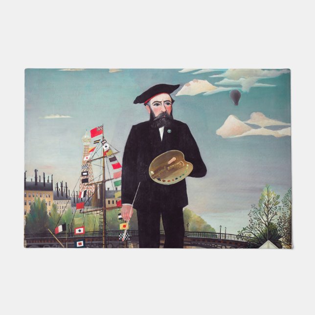 Henri Rousseau - Myself Portrait Landscape Deurmat (Voorkant)