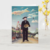 Henri Rousseau - Myself Portrait Landscape Kaart (Gele Bloem)
