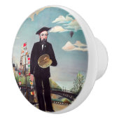 Henri Rousseau - Myself Portrait Landscape Keramische Knop (Rechts)