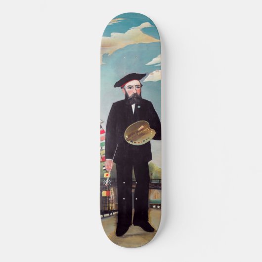 Henri Rousseau - Myself Portrait Landscape Persoonlijk Skateboard (Voorkant)