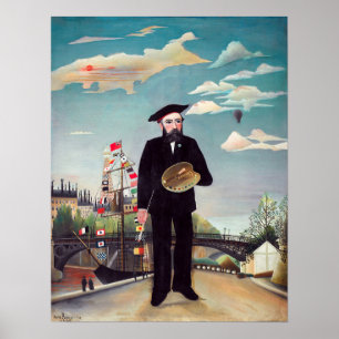 Henri Rousseau - Myself Portrait Landscape Poster