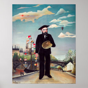 Henri Rousseau - Myself Portrait Landscape Poster