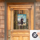 Henri Rousseau - Myself Portrait Landscape Raamsticker (Huis Deur)