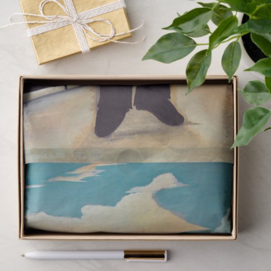 Henri Rousseau - Myself Portrait Landscape Tissuepapier (Geschenk)