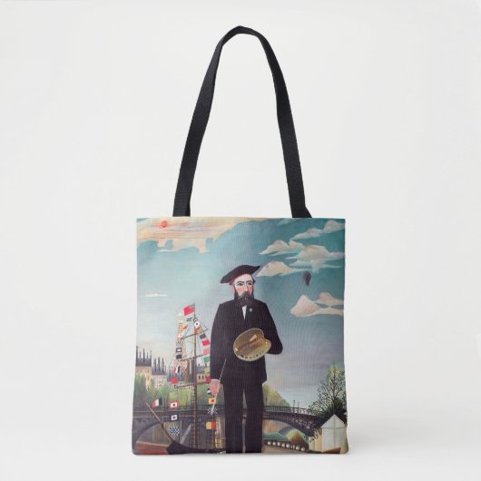 Henri Rousseau - Myself Portrait Landscape Tote Bag (Voorkant)