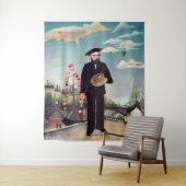 Henri Rousseau - Myself Portrait Landscape Wandkleed (In situ)